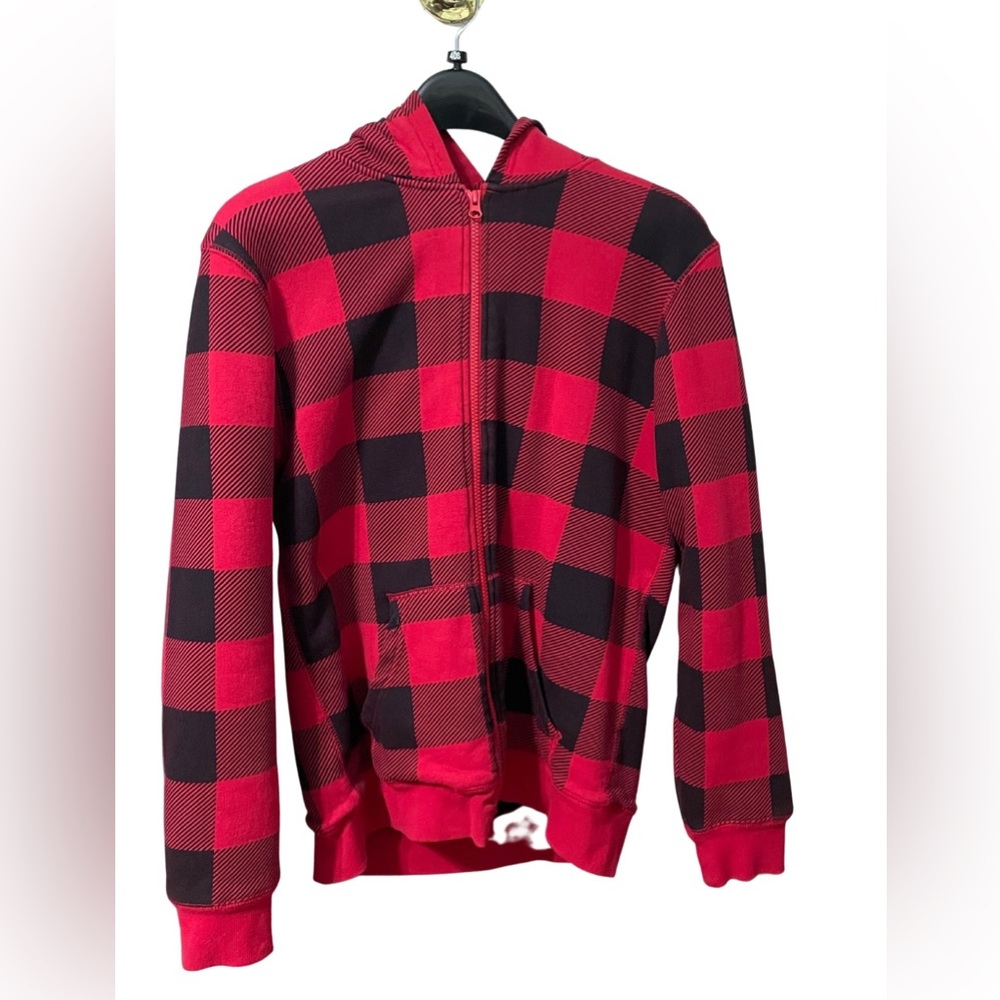 Kids Arizona Jean Co. jacket, hoodie flannel red and black